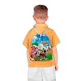 Mochilinha Bag Infantil Personalizado com Nome e Idade Fazenda do Zenon (Mochilinha 20x30, Unidades, 05)