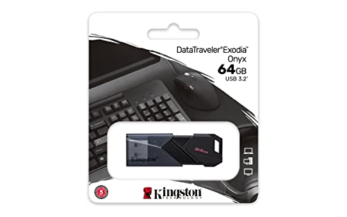 DataTraveler Exodia Onyx PenDrive Flash Drive 3.2 Gen 1 DTXON/64GB - con elegante cappuccio mobile - Chiavetta USB - Immagine 5