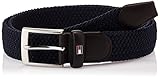 Cierre de hebilla Tommy Hilfiger Webbed Belt Cinturón, Azul (Sky Captain), 85 para Hombre