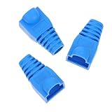 LOLIPPYY 100個 用ネットワークケーブル保護キャップ ブーツカバー付き 軽量コンパクト 配線保護と断線防止に