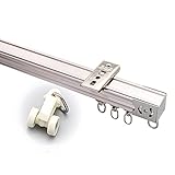 Rail de Rideau pour Rail de Rideau de Balcon Rail de Rideau de Plafond en Aluminium Tringl...