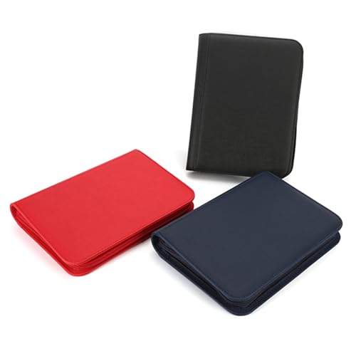 Álbum de tarjetas con cremallera y acabado resistente de 4 fundas para colecciones valiosas 7