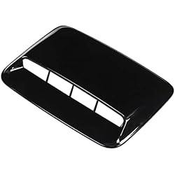 Capó Universal Para Coche Capó de Admisión de Flujo de Aire Decorativo Cubierta de Ajuste de Ventilación Turbo Para Reemplazo de Modificación de Automóvil 41x28cm (Negro)