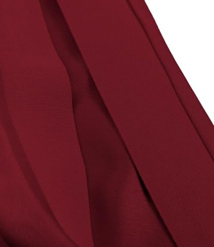 Image of Amy Babe Womens Satin Silk High Waist Slit Midi Skirt Long Skirts for Women | Elastic Waistband, Side Split, Midi Length, Below the Knee, Silky Fabric, Elegant, Fall Winter Outfits
