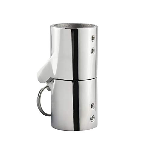 316SS Marine Grade Boat Pipe Connector, Stainless Steel Folding Swivel Coupling Tube Pipe Connector Boat Hardware Fitting For (32mm)1-1/4inch tube