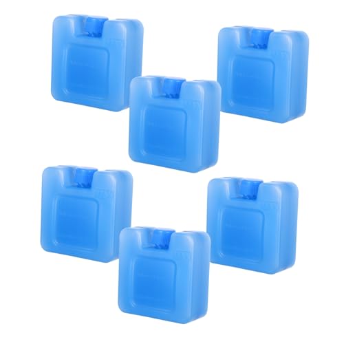 HANABASS 6 Piezas Pack Unidades Acumuladores de Frío Reutilizables para Ventiladores de Aire Acondicionado Portátil Bloques de Congelador para Nevera Portátil para Camping y Doméstico