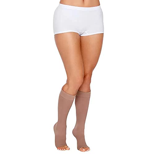 Meia 3/4 Sem Ponteira Kendall Alta Compressão 1881 Tamanho:M;Cor:Mel