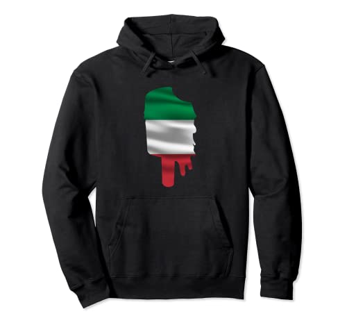 Helado Bandera Italiana Popsicle Italia Día de la República Sudadera con Capucha