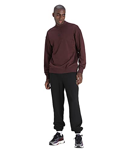Image of PUMA Men Cotton Banded Collar Crew Neck Sweatshirt