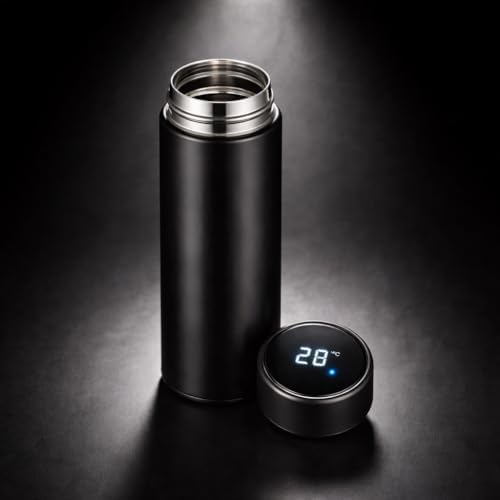 Garrafa Térmica Inteligente 500ml com Display de Temperatura LED,...