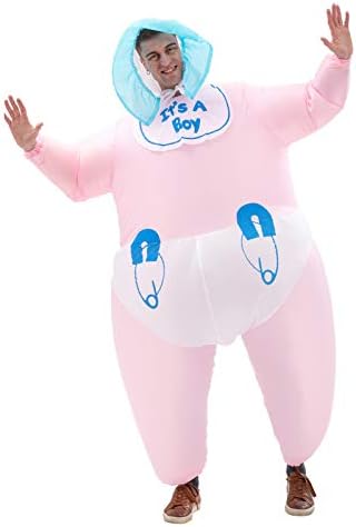 IHGYT Men's Inflatable Costume Boys Giant Blow up Party Halloween Christmas Child Baby Cosplay, Adult Size
