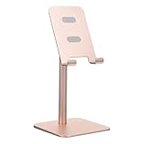 ARTIBETTER Adjustable Mobile Phone Stand with Aluminum Alloy Frame and Anti-Slip Base for Desk Use Compatible with Smartphones and Tablets 6.7 X 3.3 X 2.4 Inches