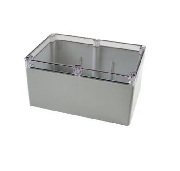 1554VB2GYCL, Enclosures, Boxes, & Cases General Enclosure - Grey/Clear Lid - 9.4 x 6.3 x 4.7in - Polycarbonate - N4X