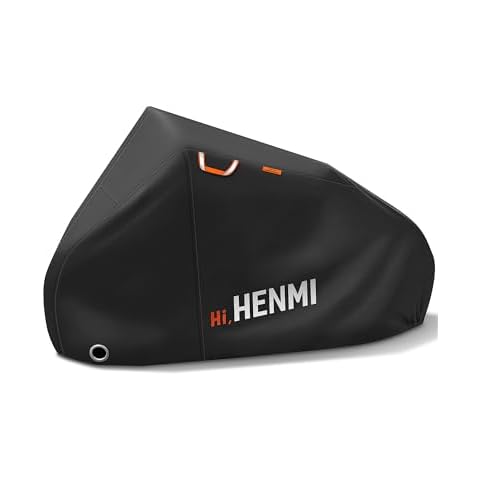HENMI Bike Cover for 1or2 Bikes Waterproof Bicycle Cover Outdoor Bike Storage Covers XL 420D Heavy Duty Proof Cover for Bike,eBike, Mountain Bike, Road Bike, Hybrid Bike and More Cover