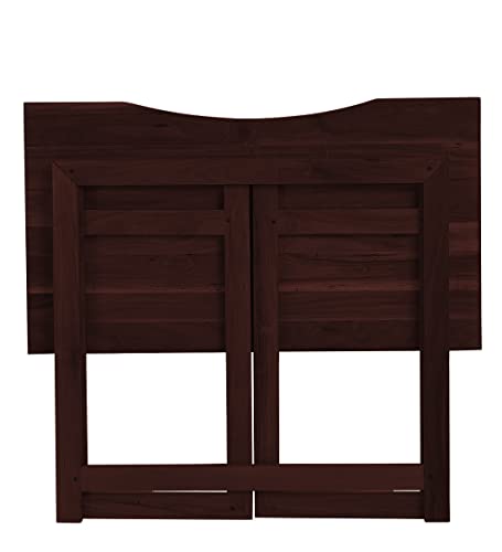 Image of Dawn Riser Solid Wood Folding Study Table Laptop, Computer, Pc, Writing Foldable Desk for Home & Office Space Saving, Easy to Store, Sleek Design Dawnriser Mahogany Finish, Acacia Wood, DIY Model