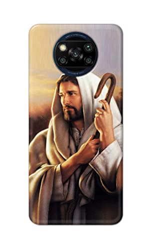 Image of PRINTFIDAA Catholic Image of Jesus Christ from Slovakia Hard Back Cover for Poco X3 Back Cover -(P6) KAT1003