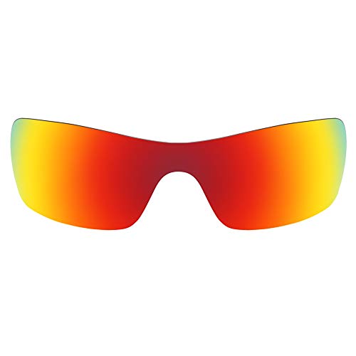 Revant Replacement Lenses for Oakley Batwolf OO9101 Sunglasses - Polarized Mirrored Fire Red