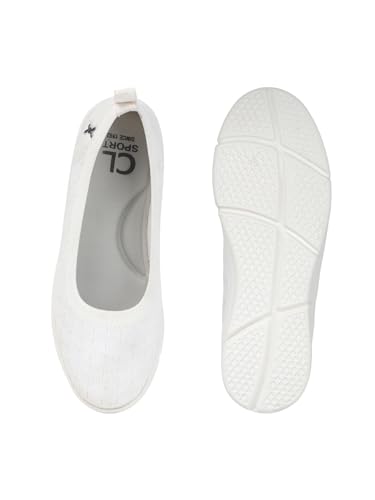 Image of Carlton London Women's Textured Knit Comfort Ballet Flats