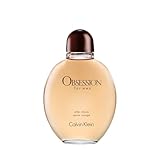 Calvin Klein Obsession Eau de Toilette After Shave Lotion for Men 125ml - Ambery Fragrance, Top notes: Bergamot, mandarin