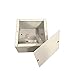 BUD Industries JB-3955 Steel NEMA 1 Sheet Metal Junction Box 6 L x 6 W x 4 H, Gray