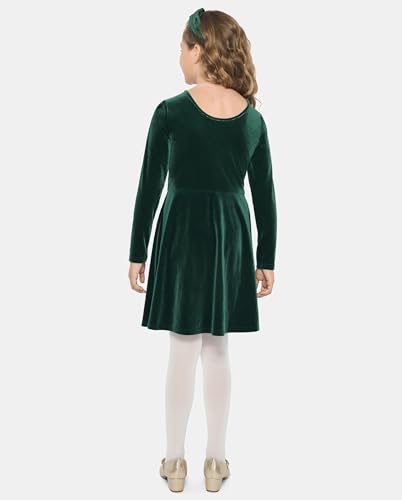 The Children's Place,Long Sleeve Velour Dress 2-Pack,Medium (7/8)2