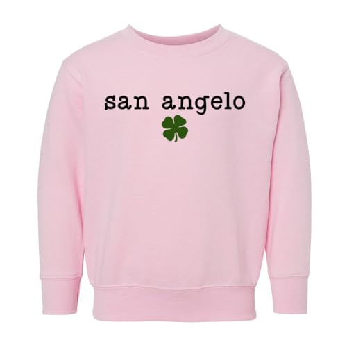 San Angelo Shamrock Kids Sweatshirt Toddler 5T Pink