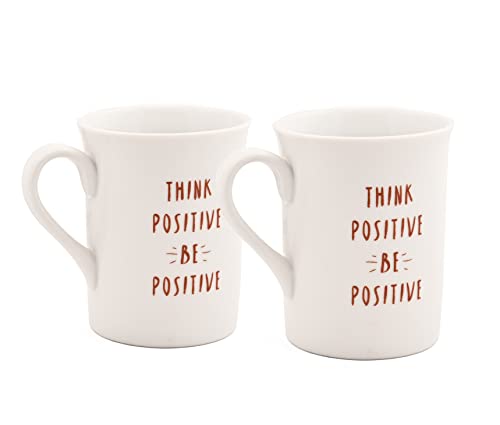 Image of Hitkari Potteries Coffee Mugs Set of 2 | 350ml Coffee Cups & Mug for Women | Home & Kitchen Porcelain Coffee Mugs for Morning & Evening | Food Grand Tea Cups for Gift Birthday