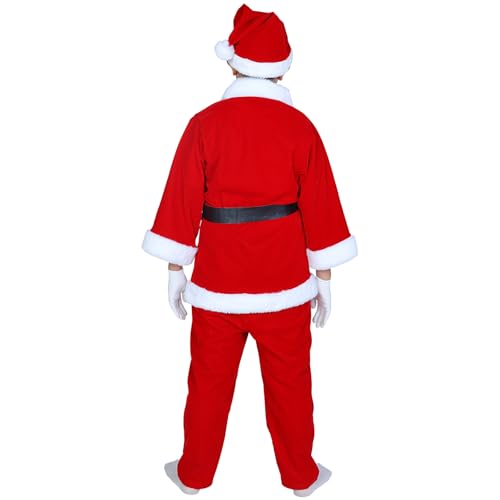 Disfraz de niño Papá Noel 5 piezas para niños miniatura 5