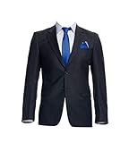  AZZURINO Sakko Business in Anthrazit, Reine Schurwolle 120\'S, Größe: 52