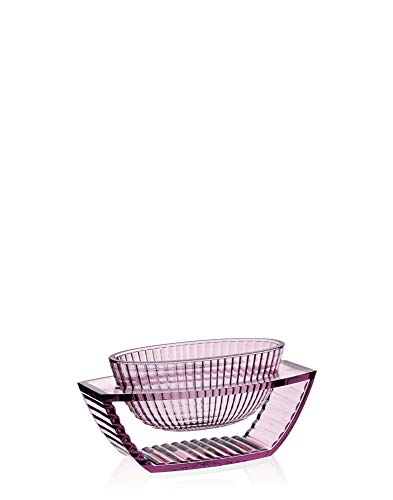 Kartell U Shine Centrotavola, PMMA Trasparente o colorato in Massa, Rosa, 15x29x14 cm