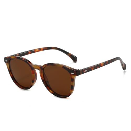 Lunettes de soleil ovales unisexes look tendance et vintage pour l'été