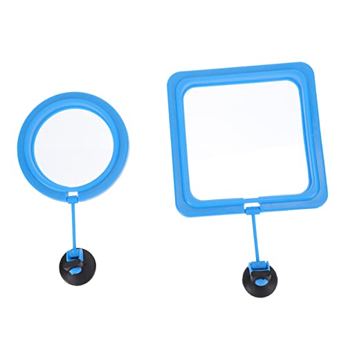 GANAZONO 2pcs Fish Feeding Circle Auto Feeder Automatic Fish Feeder Auto Fish Feeder Fish Tank Filters Fish Food Ring Betta Feeding Ring Aquarium Feeding Ring Fish Tanks Pea Blue Plastic