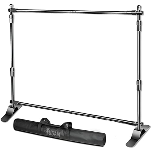 YUGAM Background Support Kit for Photography & Videography Advertising Banner Stand (8ft x 8ft) with Carry Bag (Backdrop Banner Stand) (B0D5HL16C3) Amazon Price History, Amazon Price Tracker