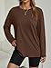 AUTOMET Women's Oversized Long Sleeve Shirts Fall Trendy Tops Tee Fashion Gym Baggy Basic Casual Loose Fit Workout Y2k Clothes ChocolateBrown S