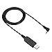 2.5mm USB Charger Cable with Light Indicator for Battery 5R and 82 3800mAh BL 5L and BL 8 High Capacity Batteries for Two Way Radios, Transformer Cable Cord