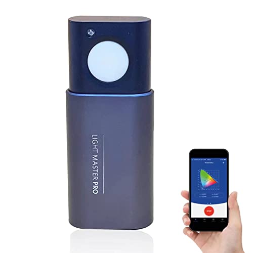 Illuminance Light Meter Lux Meter Rechargeable Color Temperature Measurer Bluetooth APP CCT CRI Flicker LED Lighting Sensor Tester 