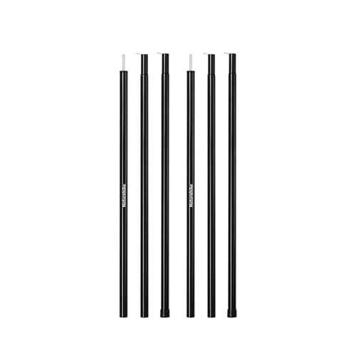 windhike Naturehike Sonnenverdeck Stange 2er-Set, Zeltstangen Windbeständig, Hochbelastbare Teleskopstange aus Eisen, Mehrzweck Aufstellstange, 2,5 mm verdickter Rohrdurchmesser (170cm)