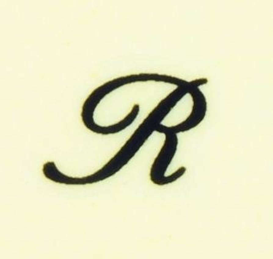 Amazon | ネイルシール【アルファベット】1筆記体(R)BK/各1