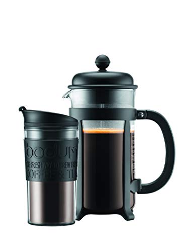 Cafetera de émbolo Bodum Java de 8 tazas con taza térmica de 0.35l 2