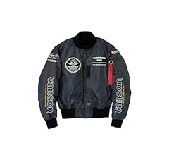 ★ VANSON TVS2408W BK/BK MA-1 ナイロン ジャケット Amazon.co.jp: [バンソン] MA-1ジャケット グレー/ホワイト 3XL