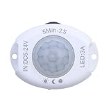 Kleine Bewegungserkennungsschalter, die einen 5-V-12-V-24-V Stromeingang unterstützen, ABS Bewegungserkennung, geeignet für Induktionslicht des menschlichen Körpers Heimbüro