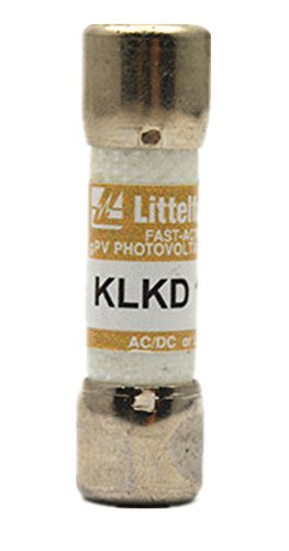 1- Littelfuse KLKD-10 (KLKD10) 10Amp (10A) 600V Fast Blow Supplementary Midget Cartridge Fuse