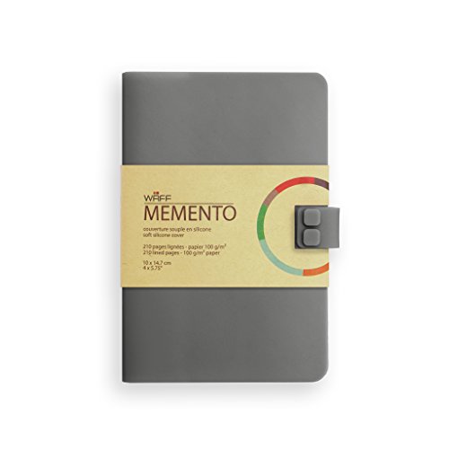 WAFF Medium Memento Journal, 5.75X8.25 inches, Grey