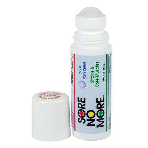 Image of Sore No More Cool Relieving Gel for Aches & Pains in Muscles & Joints associated with Strains, Bruises & Sprains | Absorbs Quickly with a Refreshing Lemon Aroma | 3 oz Roll-On