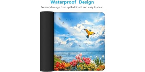 Tapis de souris fleur grand format pour organiser et décorer votre espace bureau à la maison - 7
