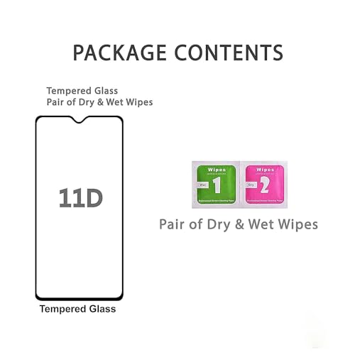 Image of Tempered Glass Screen Protector Compatible for OnePlus Nord CE 3 Lite 5G with Edge to Edge Coverage and Easy Installation Kit, Pack of 1, Black (IPHONE 15)