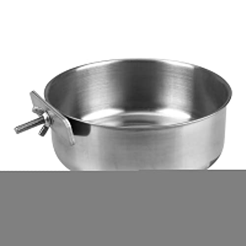 JUMM Mangeoire pour perroquets Bird Bowl,Bol à Eau pour récipient Alimentaire avec Pince - Bol de Cage à Eau en Acier Inoxydable pour Perruche inséparable Conure calopsitte Perruche Cover