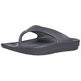 Zehentrenner Damen Plattform Flip Flops Outdoor Sandalen, Dunkelgrau, 42-43EU
