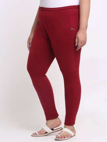 Image of Soft Cotton Ankle Lenght Solid Regular and Plus 35 Colours Leggings for Womens and Girls (Sizes :- M to 6XL)