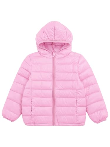 Boys Girls Winter Coat Lightweight Packable Down Puffer Jacket Long Sleeve Hoodie Puffer Windbreaker Outwear3